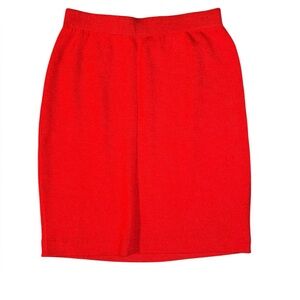 St. John red Santana knit pencil skirt Vintage Size 10